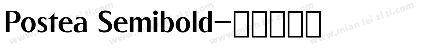 Postea Semibold字体转换